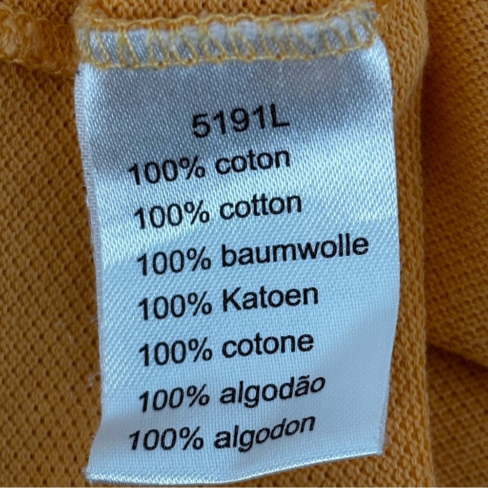 Lacoste Mens Peach/Orange Short Sleeve Preppy Polo Size 7 - Picture 7 of 8